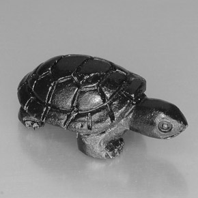 23.03캐럿 천연 검정색 스피넬, 멋진 모양, 25.6×14 mm, 불투명체