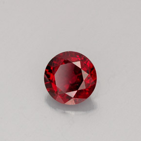 0.59캐럿 천연 레드 스피넬, 라운드 컷, 5.13 mm, VS