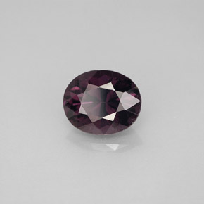 2.22캐럿 천연 딥 퍼플 스피넬, 타원형 컷, 8.7×7.2 mm, VS