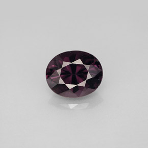 2.22캐럿 천연 딥 퍼플 스피넬, 타원형 컷, 8.7×7.2 mm, VS