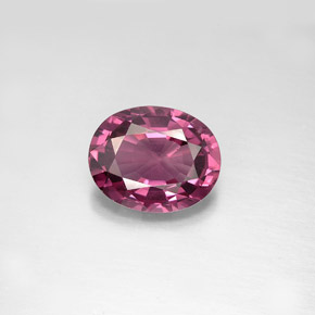 2.91캐럿 천연 보랏빛 핑크 스피넬, 타원형 컷, 10.1×8.1 mm, VVS-VS