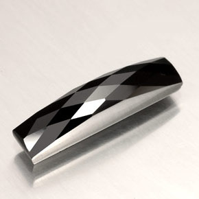 4.23캐럿 천연 검정색 스피넬, 바게트, 17.7×3.9 mm, 불투명체