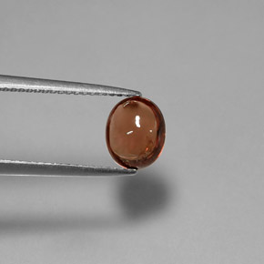 1.61캐럿 천연 레드 오렌지 스피넬, 타원형 컷, 7.9×6.6 mm, 투명한