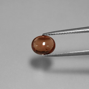 1.61캐럿 천연 레드 오렌지 스피넬, 타원형 컷, 7.9×6.6 mm, 투명한