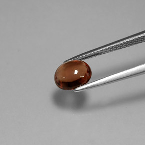 1.61캐럿 천연 레드 오렌지 스피넬, 타원형 컷, 7.9×6.6 mm, 투명한