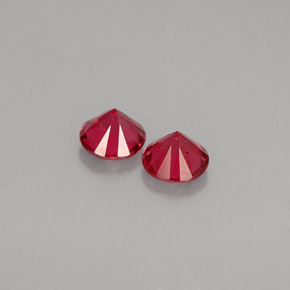 캐럿 천연 핑크 레드 스피넬 보석, 라운드 컷, 4.12 mm, VVS-VS