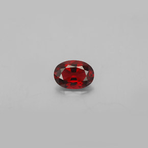 0.64캐럿 천연 레드 스피넬, 타원형 컷, 6.5×4.6 mm, VVS-VS
