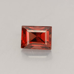 0.56캐럿 천연 오렌지 레드 스피넬, 바게트, 5×3.8 mm, VS