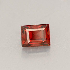 0.56캐럿 천연 오렌지 레드 스피넬, 바게트, 5×3.8 mm, VS