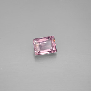 0.50캐럿 천연 핑크 스피넬, 바게트, 5×3.8 mm, VS