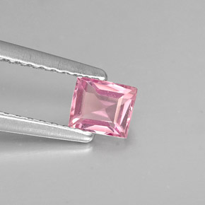 0.37캐럿 천연 핑크 스피넬, 바게트, 4.4×3.8 mm, VVS-VS