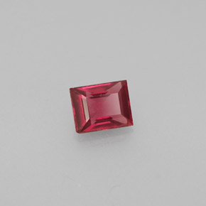 0.43캐럿 천연 레드 스피넬, 바게트, 4.6×3.7 mm, VS