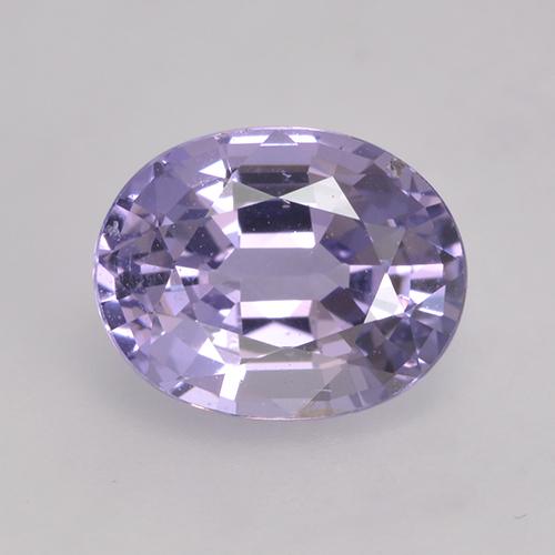 1.48캐럿 천연 라이트 바이올렛 스피넬, 타원형 컷, 7.5×5.9 mm, VVS-VS