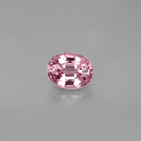 1.06캐럿 천연 바이올렛 핑크 스피넬, 타원형 컷, 6.7×5.3 mm, VVS-VS