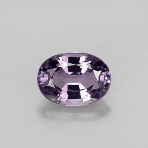 1.01캐럿 천연 퍼플 스피넬, 타원형 컷, 7.1×5.1 mm, VVS
