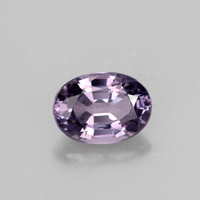 1.01캐럿 천연 퍼플 스피넬, 타원형 컷, 7.1×5.1 mm, VVS