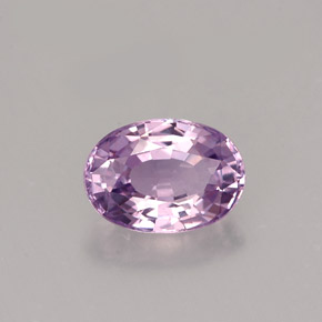 1.06캐럿 천연 바이올렛 스피넬, 타원형 컷, 7.2×5.1 mm, VVS