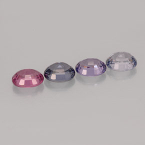 캐럿 천연 멀티컬러 스피넬 보석, 타원형 컷, 5.2×4.1 mm, VVS-VS