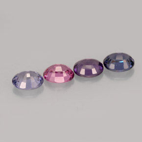 캐럿 천연 멀티컬러 스피넬 보석, 타원형 컷, 5.1×4.2 mm, VVS-VS