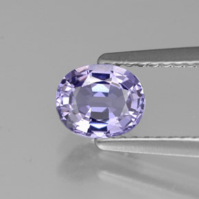 0.78캐럿 천연 블루 바이올렛 스피넬, 타원형 컷, 6.2×5.1 mm, VS