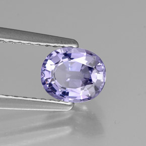 0.78캐럿 천연 블루 바이올렛 스피넬, 타원형 컷, 6.2×5.1 mm, VS