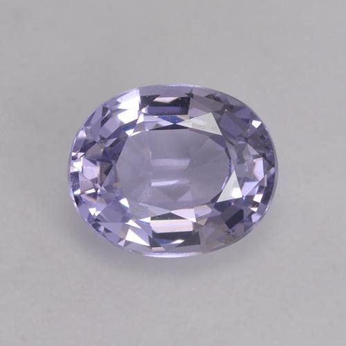 0.80캐럿 천연 미디엄 라이트 바이올렛 스피넬, 타원형 컷, 6.2×5.1 mm, VVS-VS