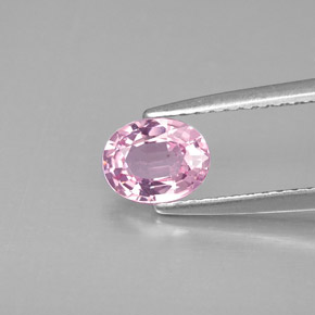 0.79캐럿 천연 핑크 스피넬, 타원형 컷, 6.3×5 mm, VVS-VS