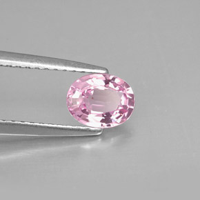 0.79캐럿 천연 핑크 스피넬, 타원형 컷, 6.3×5 mm, VVS-VS