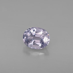 0.93캐럿 천연 연한 푸르스름한 바이올렛 스피넬, 타원형 컷, 6.4×5.1 mm, VS