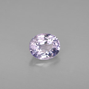 0.86캐럿 천연 푸르스름한 바이올렛 스피넬, 타원형 컷, 6×5.1 mm, VVS-VS