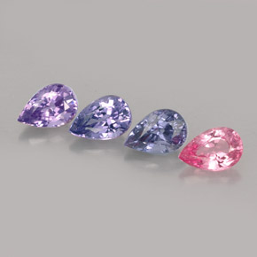 캐럿 천연 멀티컬러 스피넬 보석, 배 모양, 6×4 mm, VVS-VS