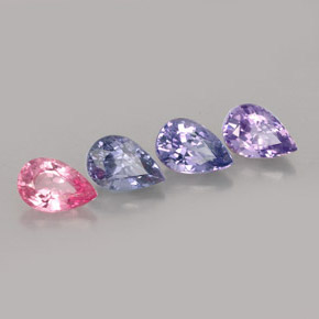 캐럿 천연 멀티컬러 스피넬 보석, 배 모양, 6×4 mm, VVS-VS