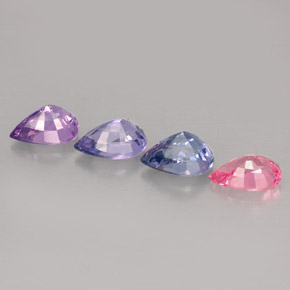 캐럿 천연 멀티컬러 스피넬 보석, 배 모양, 6×4 mm, VVS-VS