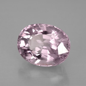 4.57캐럿 천연 라이트 바이올렛 스피넬, 타원형 컷, 10.8×8.5 mm, VS