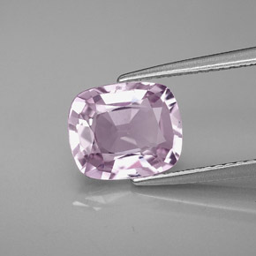 2.43캐럿 천연 라이트 퍼플 스피넬, 쿠션 컷, 9.1×7.6 mm, VVS-VS