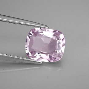 2.43캐럿 천연 라이트 퍼플 스피넬, 쿠션 컷, 9.1×7.6 mm, VVS-VS