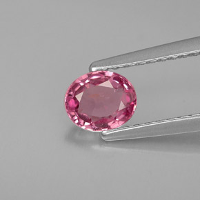0.68캐럿 천연 핑크 스피넬, 타원형 컷, 5.7×4.8 mm, VVS-VS
