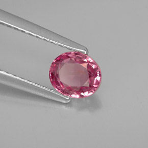 0.68캐럿 천연 핑크 스피넬, 타원형 컷, 5.7×4.8 mm, VVS-VS