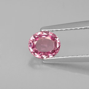 0.76캐럿 천연 핑크 스피넬, 타원형 컷, 5.7×4.8 mm, VVS