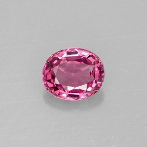 0.88캐럿 천연 퍼플 스피넬, 타원형 컷, 6.4×5.4 mm, VVS-VS