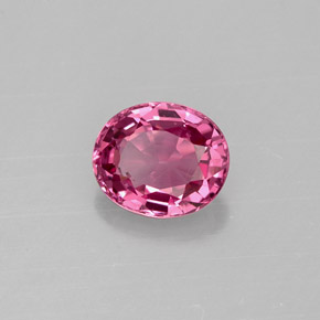 0.88캐럿 천연 퍼플 스피넬, 타원형 컷, 6.4×5.4 mm, VVS-VS