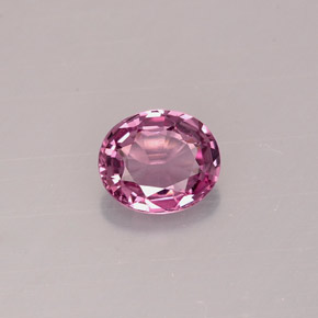 0.63캐럿 천연 퍼플 스피넬, 타원형 컷, 5.8×4.9 mm, VVS-VS