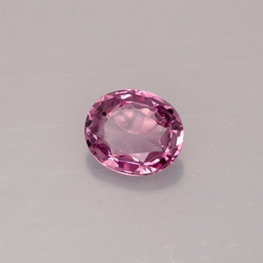 0.63캐럿 천연 퍼플 스피넬, 타원형 컷, 5.8×4.9 mm, VVS-VS