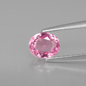 0.79캐럿 천연 핑크 스피넬, 타원형 컷, 5.9×5 mm, VVS-VS