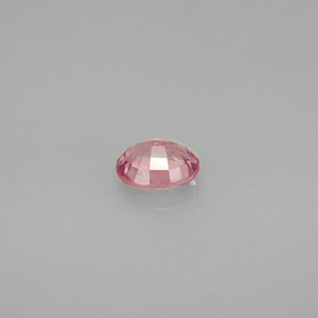 0.63캐럿 천연 로즈 핑크 스피넬, 타원형 컷, 5.6×4.7 mm, VS