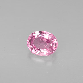 0.68캐럿 천연 바이올렛 핑크 스피넬, 타원형 컷, 5.7×4.6 mm, VVS-VS
