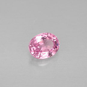 0.68캐럿 천연 바이올렛 핑크 스피넬, 타원형 컷, 5.7×4.6 mm, VVS-VS