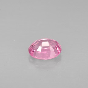 0.68캐럿 천연 바이올렛 핑크 스피넬, 타원형 컷, 5.7×4.6 mm, VVS-VS