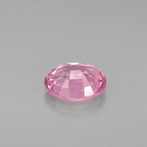 0.88캐럿 천연 바이올렛 핑크 스피넬, 타원형 컷, 6.4×5.3 mm, VVS-VS