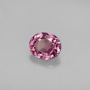 0.83캐럿 천연 퍼플 스피넬, 타원형 컷, 5.9×4.9 mm, VVS-VS